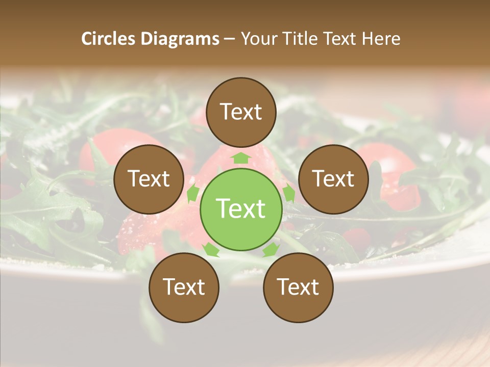 Food Table Rucola PowerPoint Template