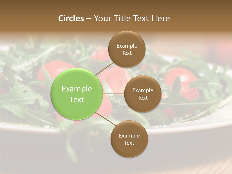 Food Table Rucola PowerPoint Template