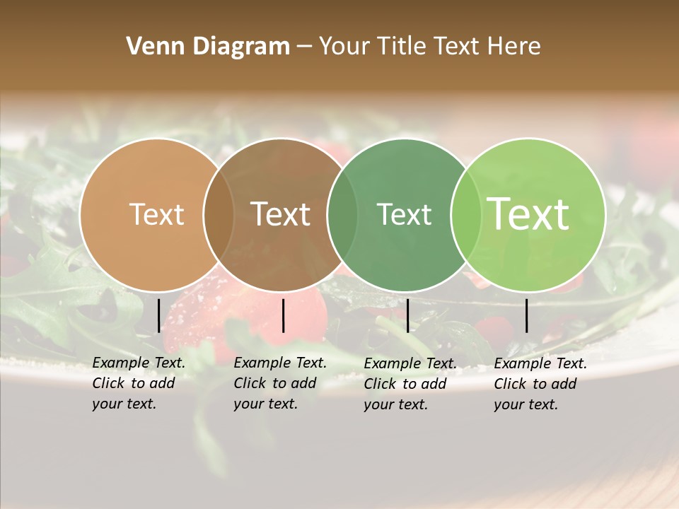 Food Table Rucola PowerPoint Template