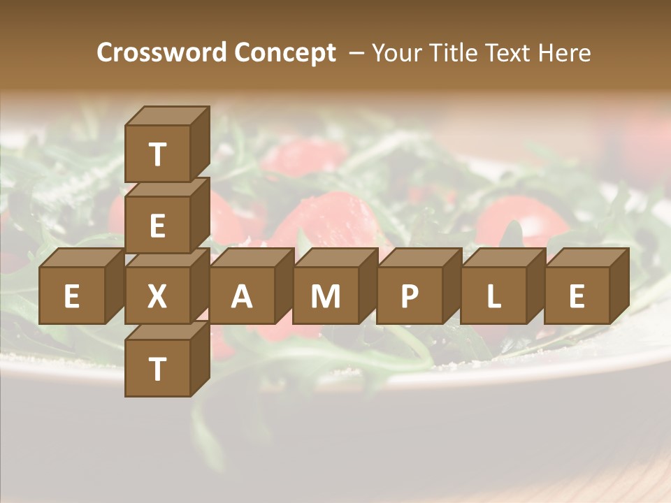 Food Table Rucola PowerPoint Template