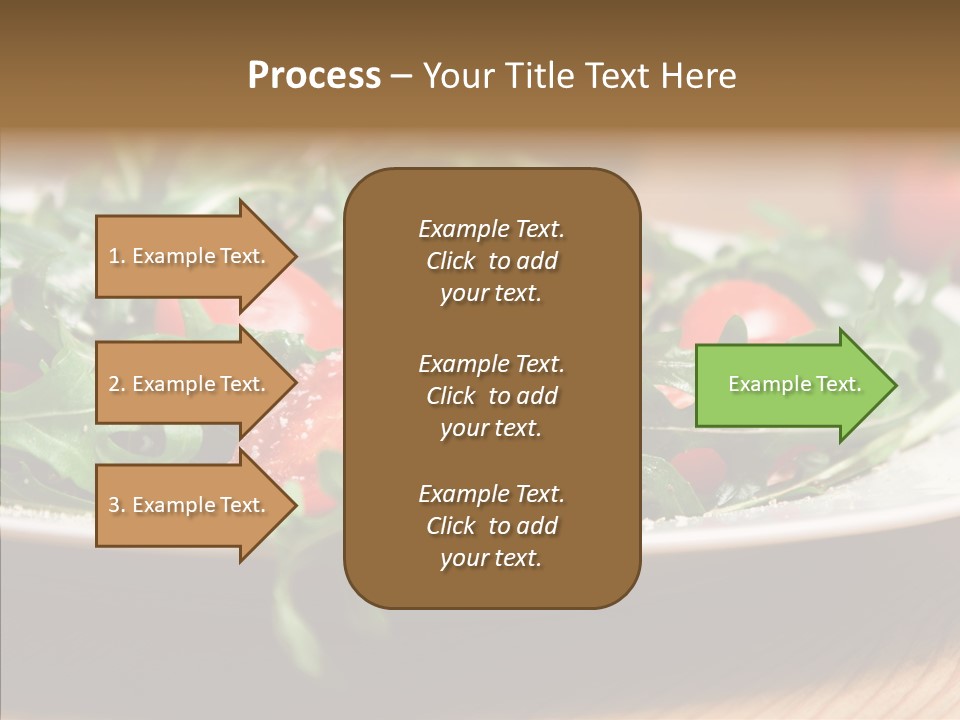 Food Table Rucola PowerPoint Template