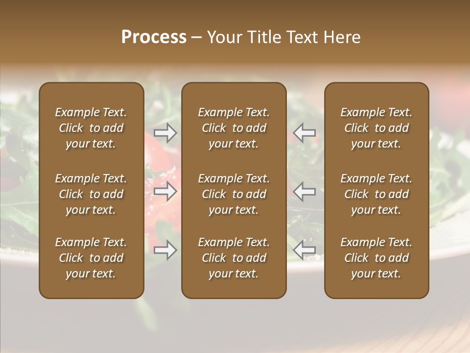 Food Table Rucola PowerPoint Template