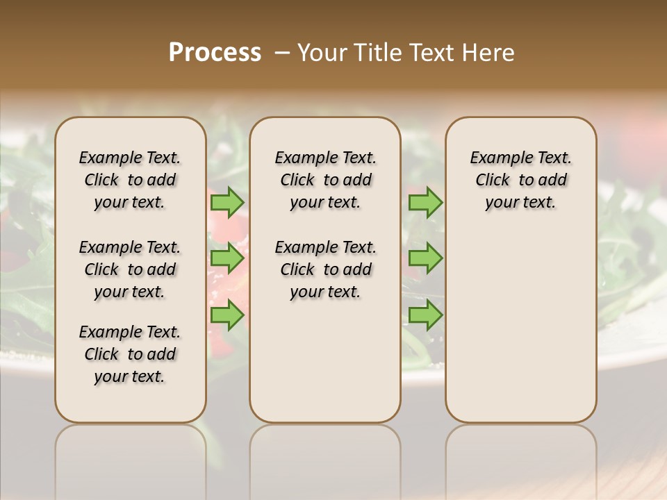Food Table Rucola PowerPoint Template
