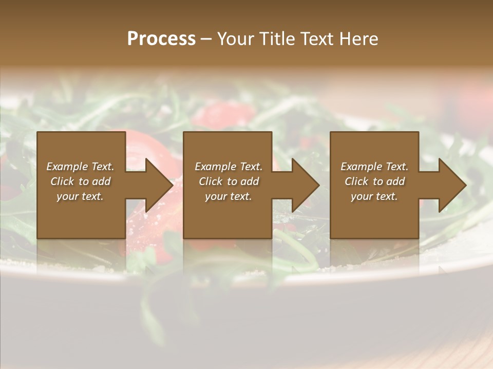 Food Table Rucola PowerPoint Template