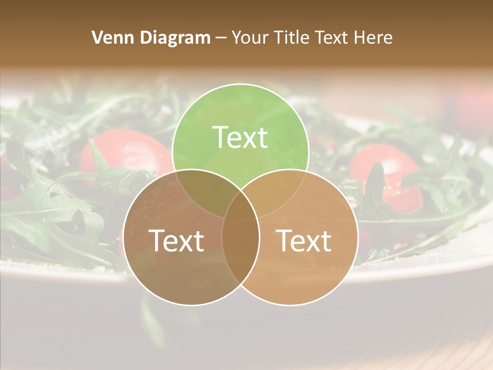 Food Table Rucola PowerPoint Template