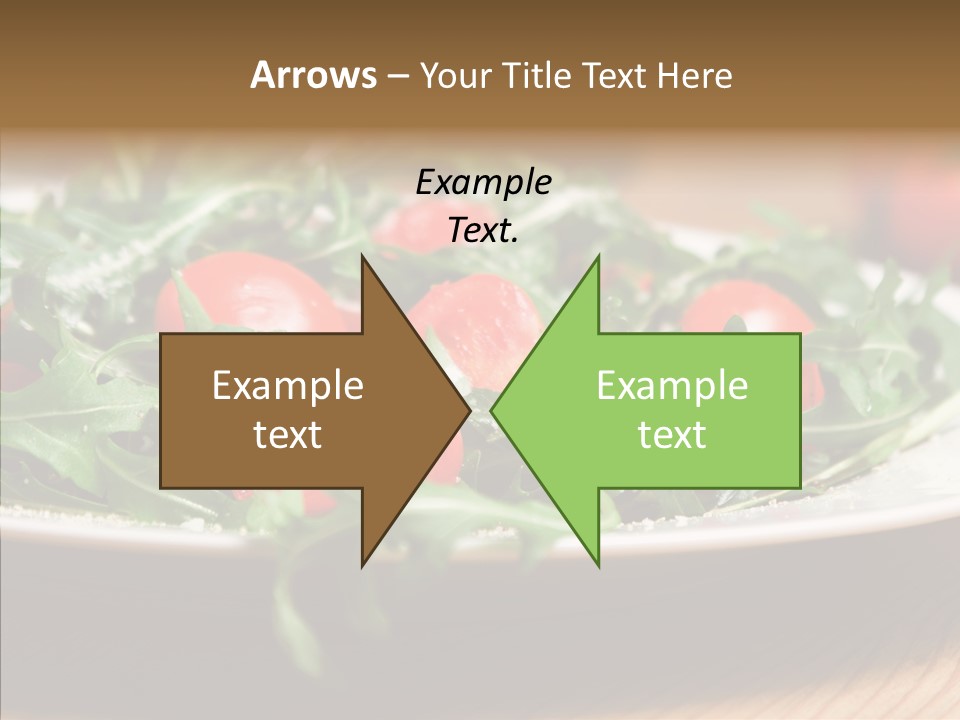 Food Table Rucola PowerPoint Template