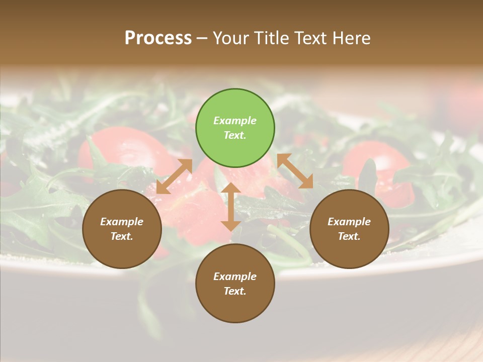 Food Table Rucola PowerPoint Template