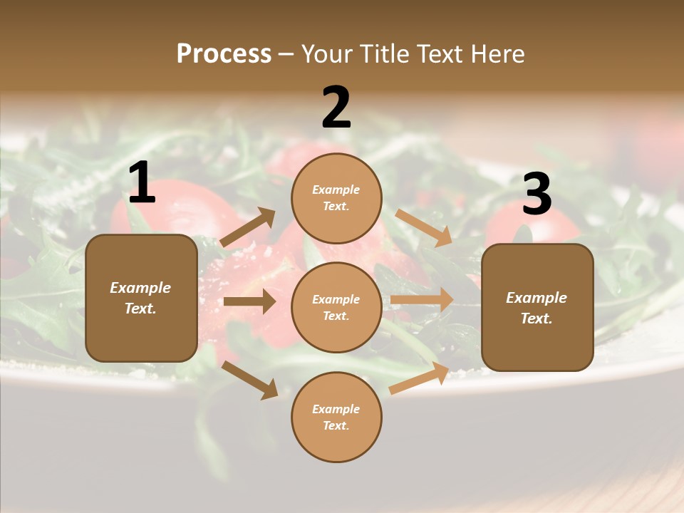Food Table Rucola PowerPoint Template