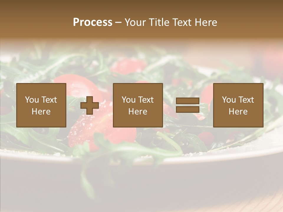 Food Table Rucola PowerPoint Template