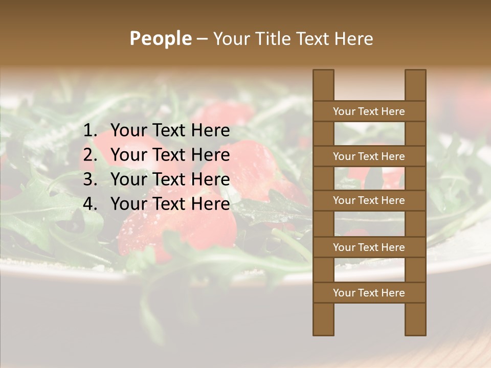 Food Table Rucola PowerPoint Template