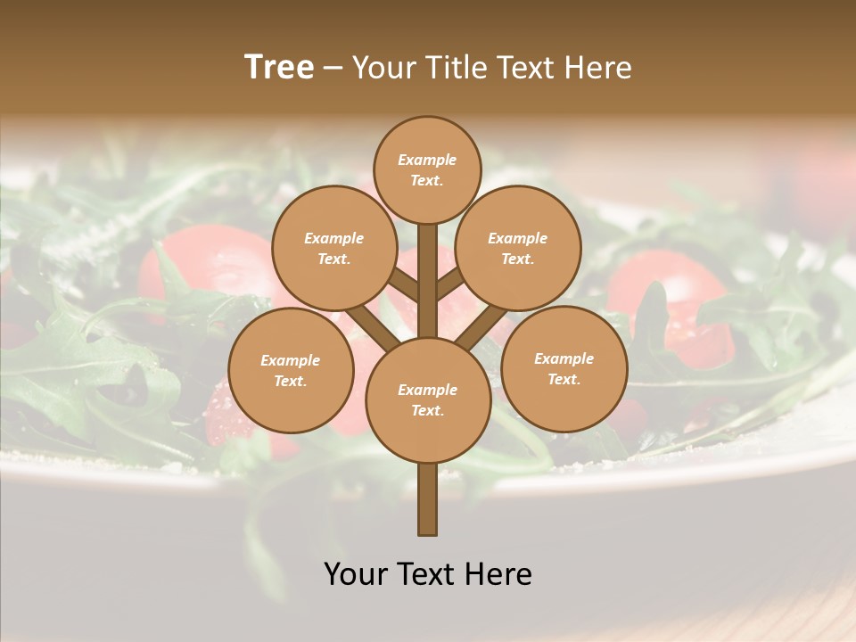 Food Table Rucola PowerPoint Template