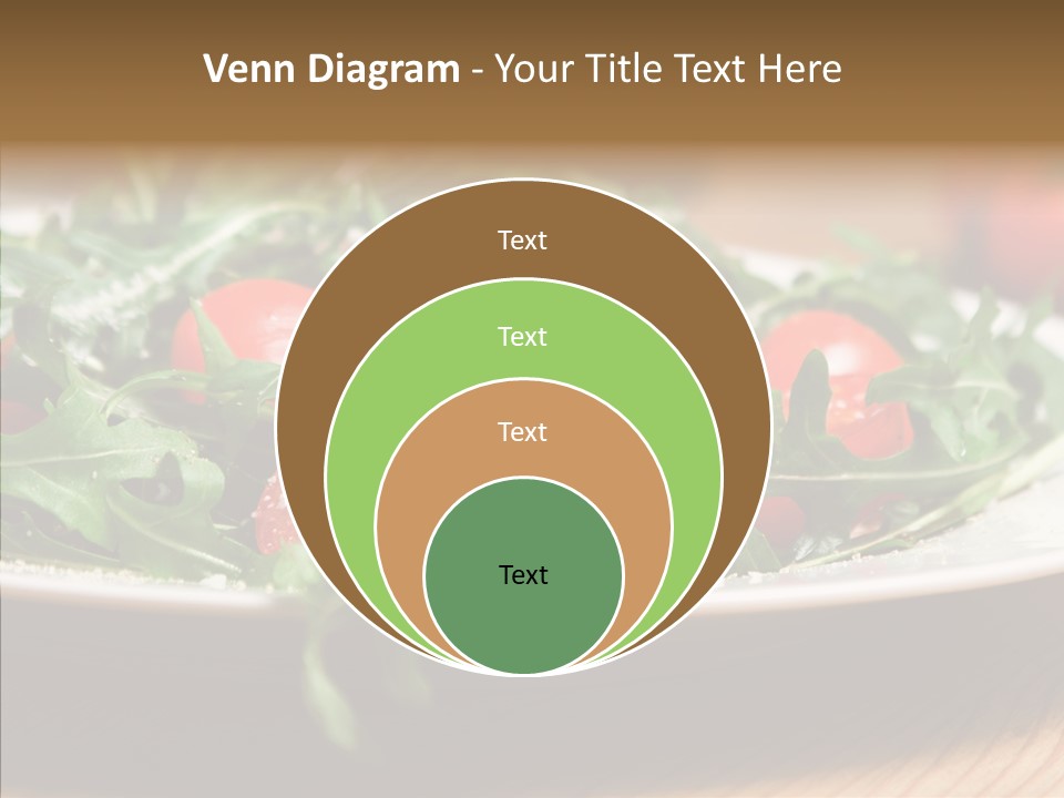Food Table Rucola PowerPoint Template