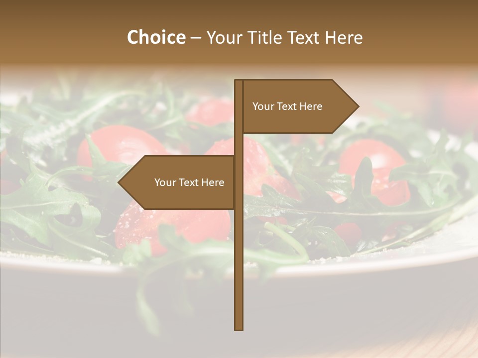 Food Table Rucola PowerPoint Template