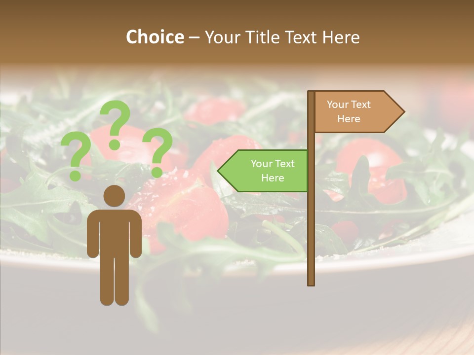 Food Table Rucola PowerPoint Template