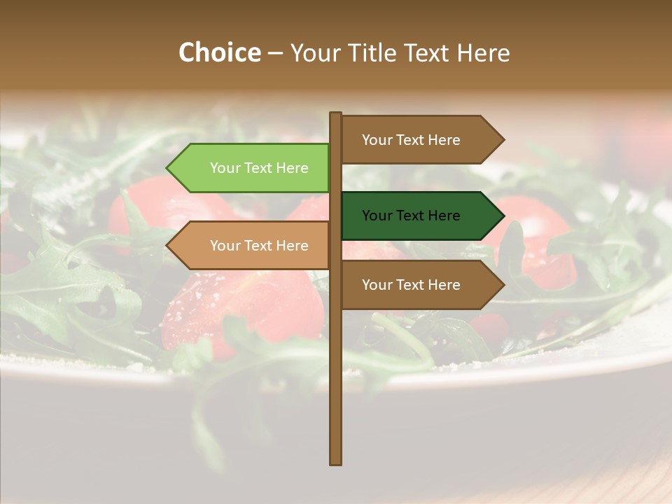 Food Table Rucola PowerPoint Template