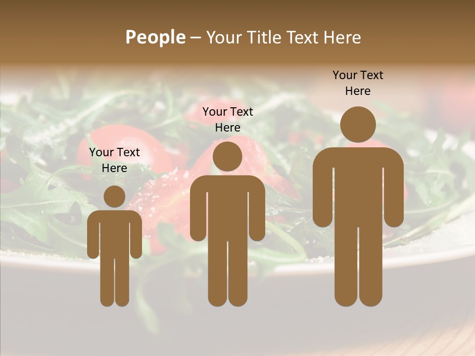 Food Table Rucola PowerPoint Template