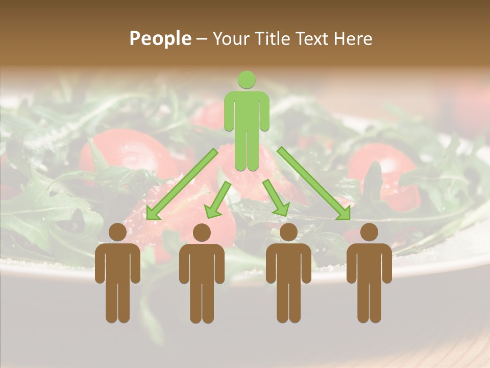 Food Table Rucola PowerPoint Template