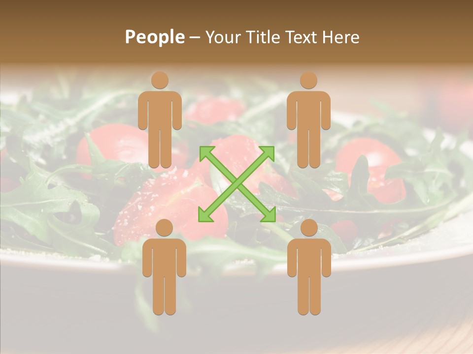 Food Table Rucola PowerPoint Template