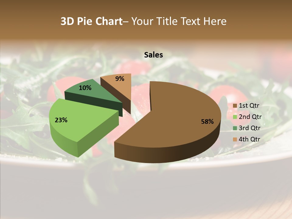 Food Table Rucola PowerPoint Template