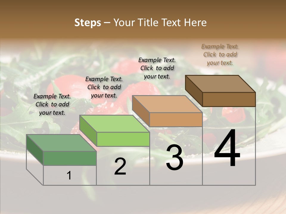 Food Table Rucola PowerPoint Template