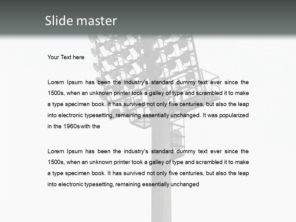 Background Shiny Illuminated PowerPoint Template