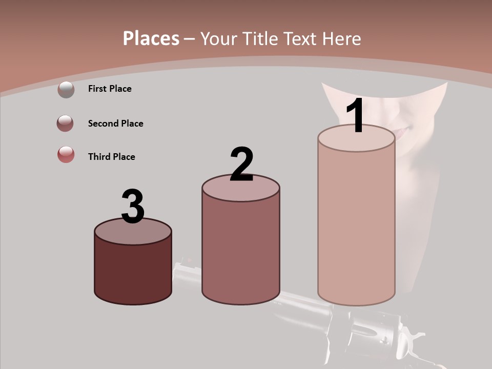Elegant Firearm Barrel PowerPoint Template