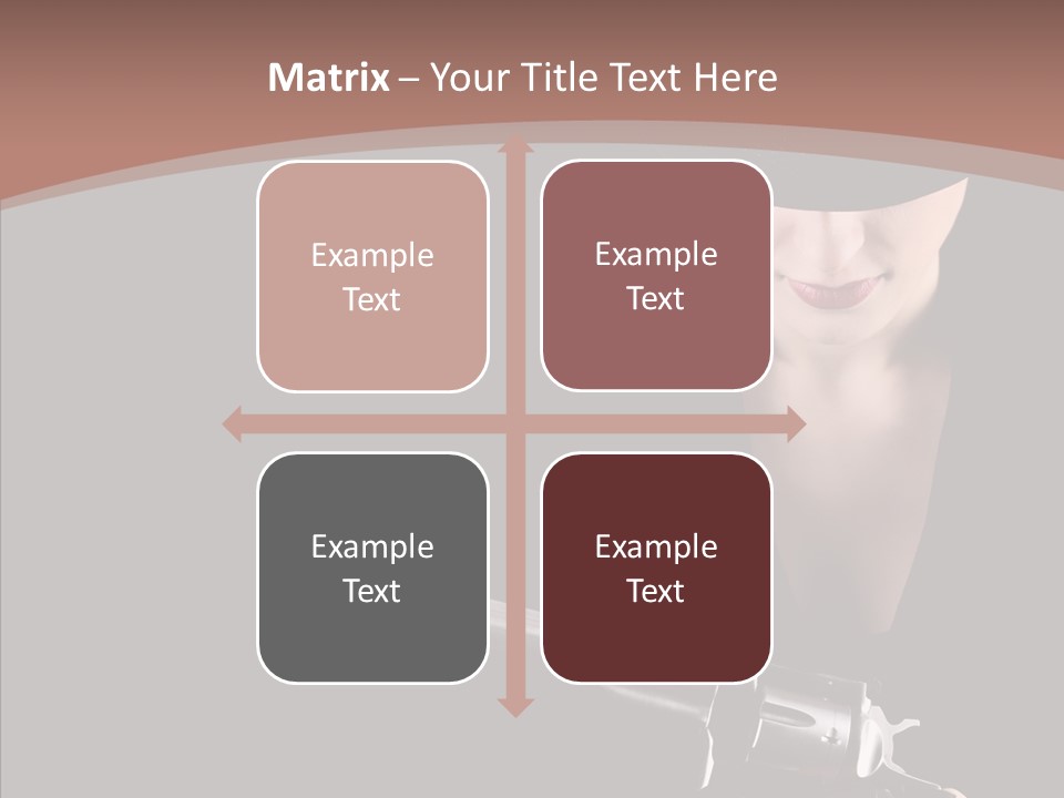 Elegant Firearm Barrel PowerPoint Template
