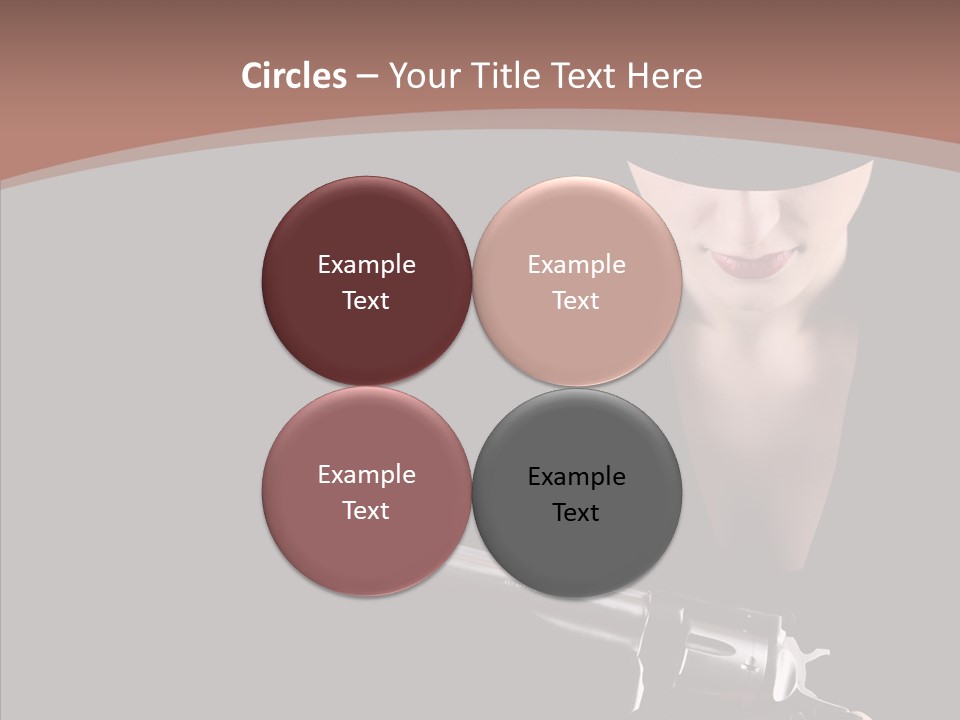 Elegant Firearm Barrel PowerPoint Template