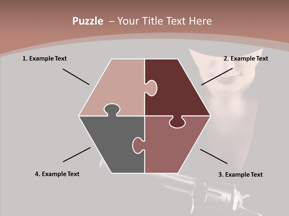 Elegant Firearm Barrel PowerPoint Template