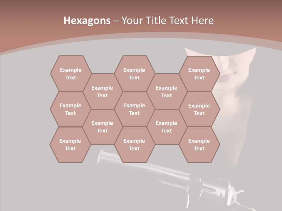 Elegant Firearm Barrel PowerPoint Template