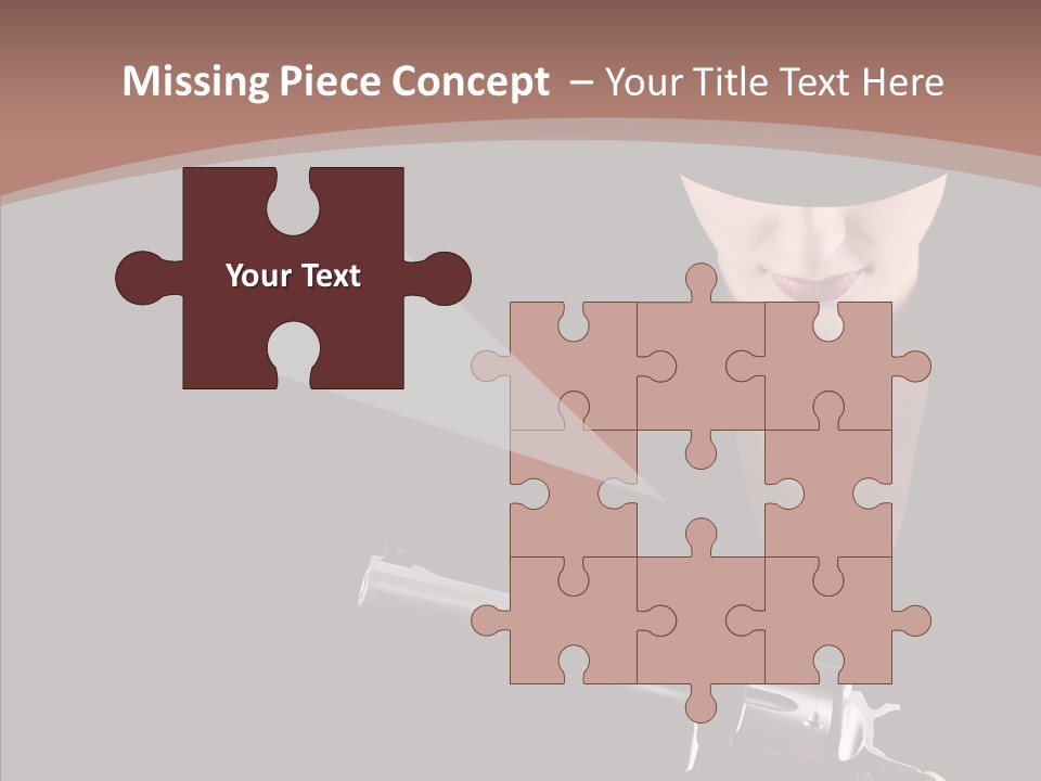 Elegant Firearm Barrel PowerPoint Template