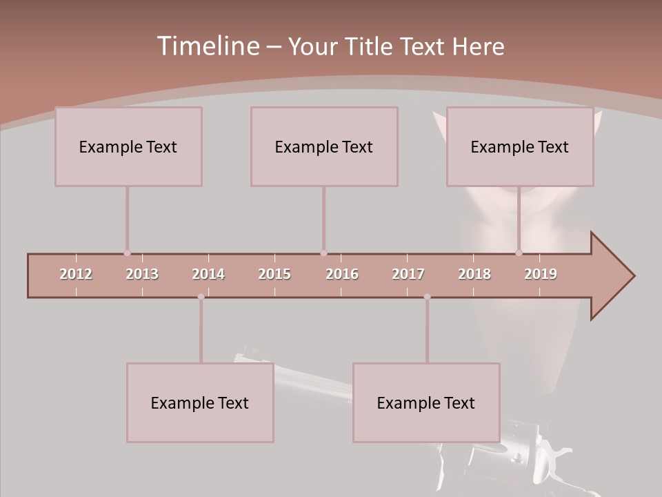 Elegant Firearm Barrel PowerPoint Template