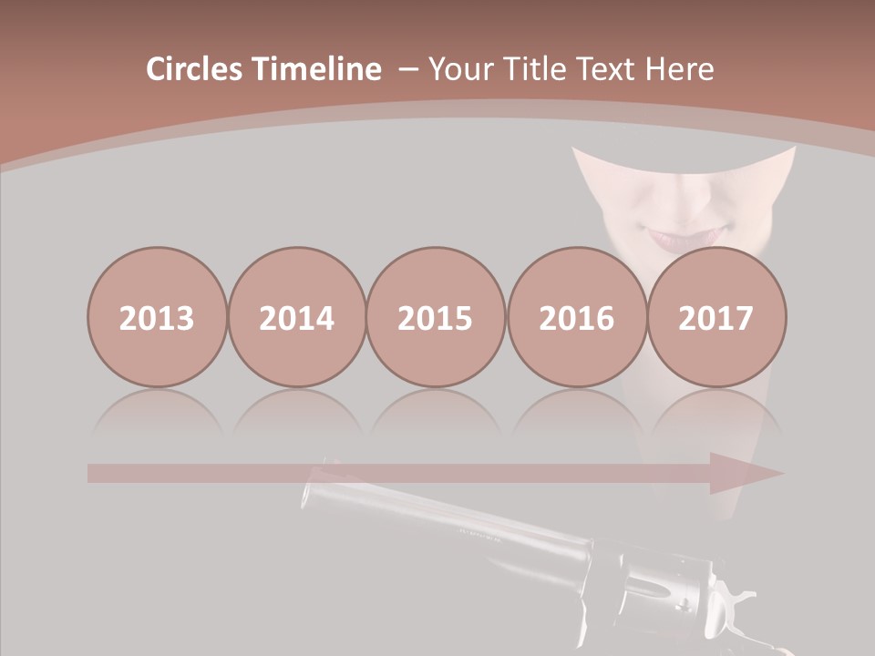 Elegant Firearm Barrel PowerPoint Template