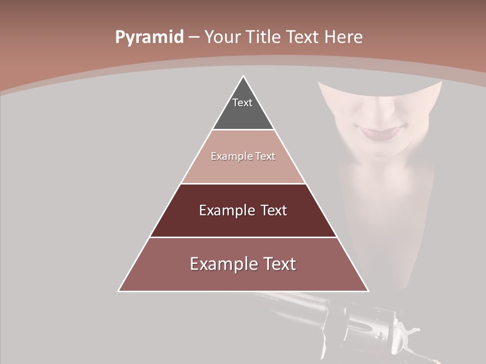 Elegant Firearm Barrel PowerPoint Template