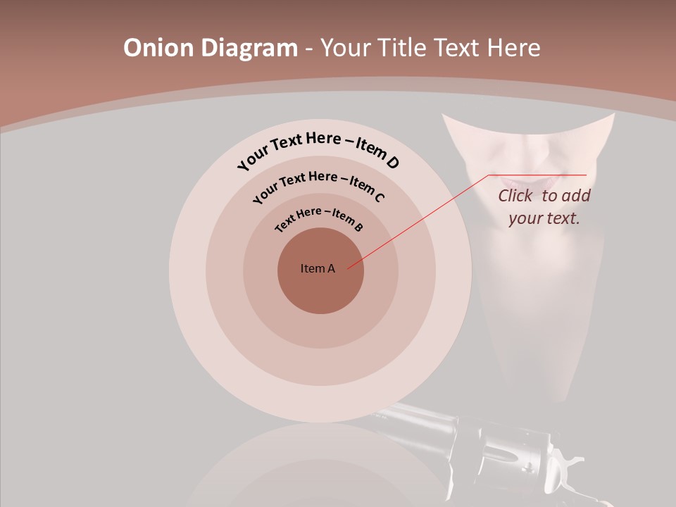 Elegant Firearm Barrel PowerPoint Template