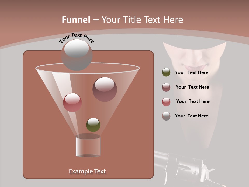 Elegant Firearm Barrel PowerPoint Template