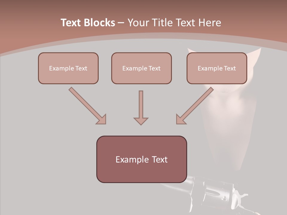 Elegant Firearm Barrel PowerPoint Template