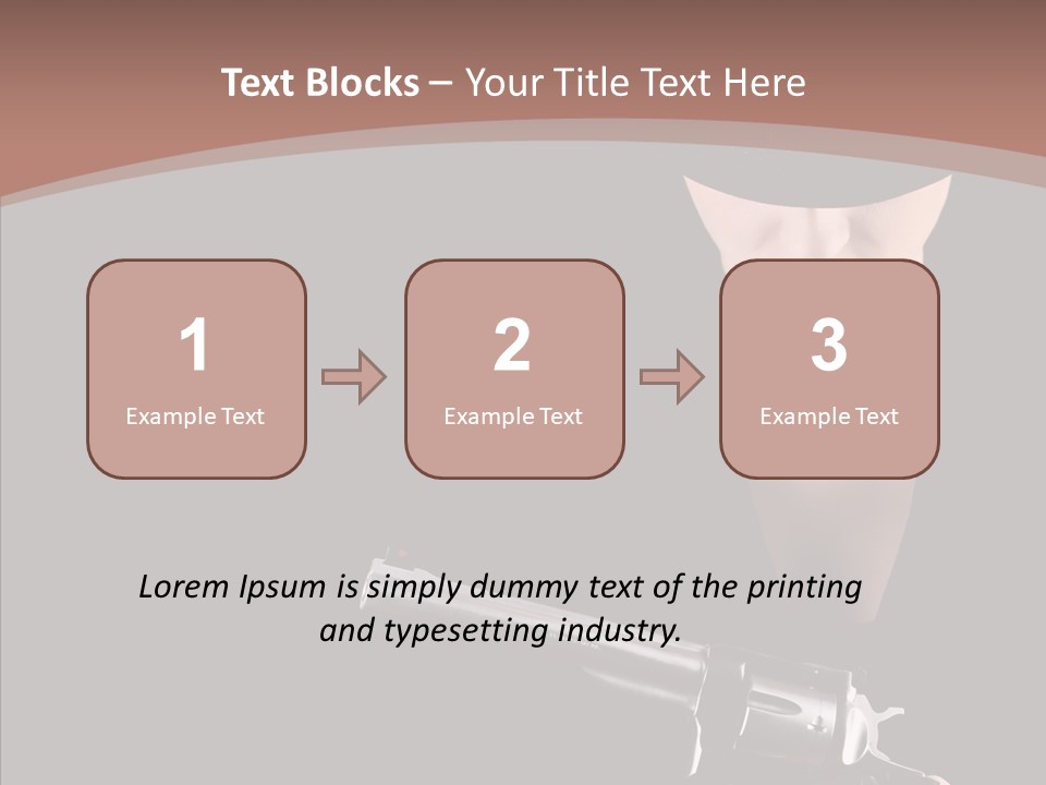 Elegant Firearm Barrel PowerPoint Template