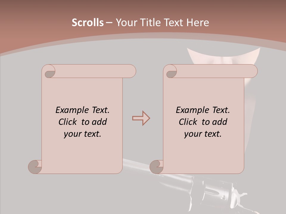 Elegant Firearm Barrel PowerPoint Template