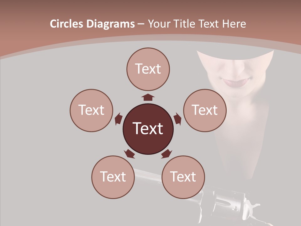 Elegant Firearm Barrel PowerPoint Template