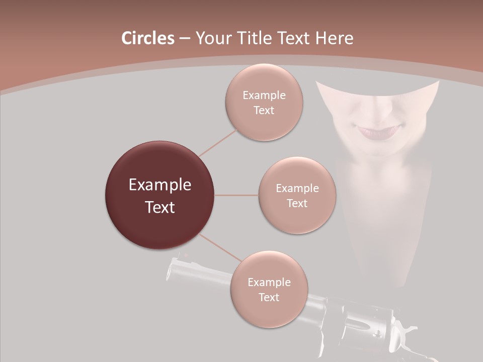 Elegant Firearm Barrel PowerPoint Template