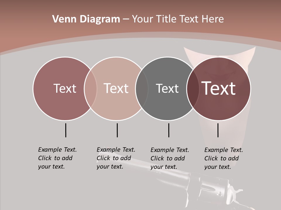 Elegant Firearm Barrel PowerPoint Template