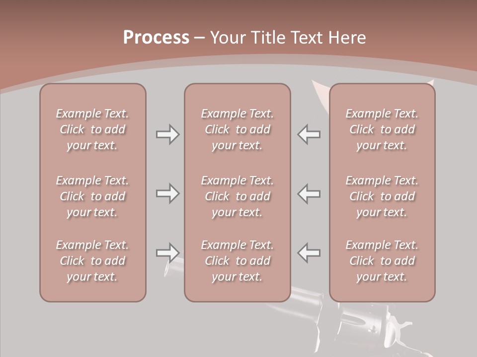 Elegant Firearm Barrel PowerPoint Template