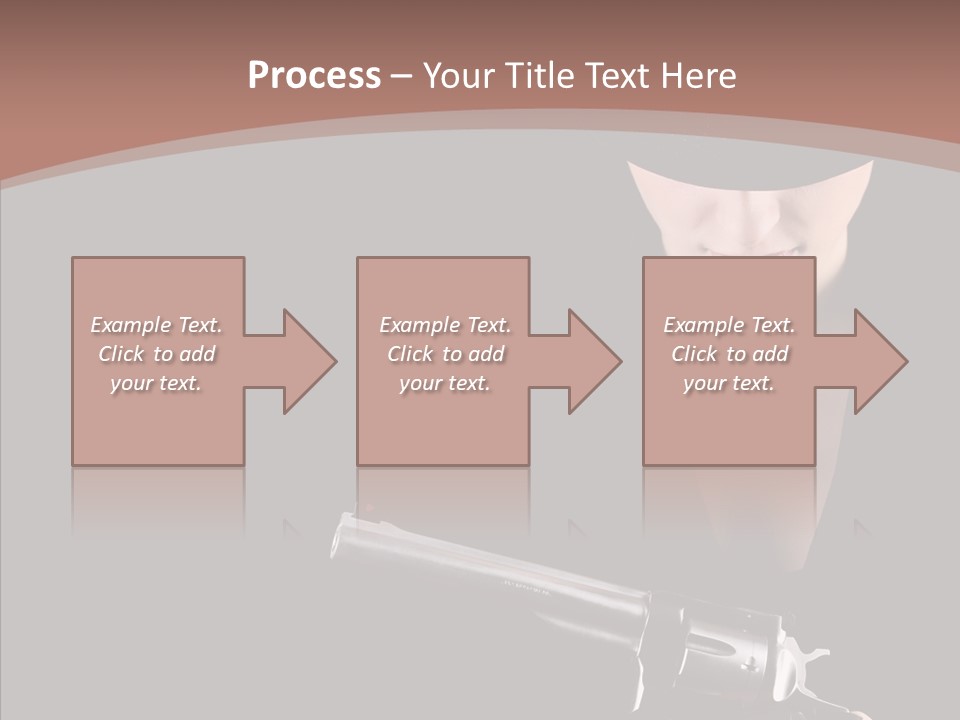 Elegant Firearm Barrel PowerPoint Template