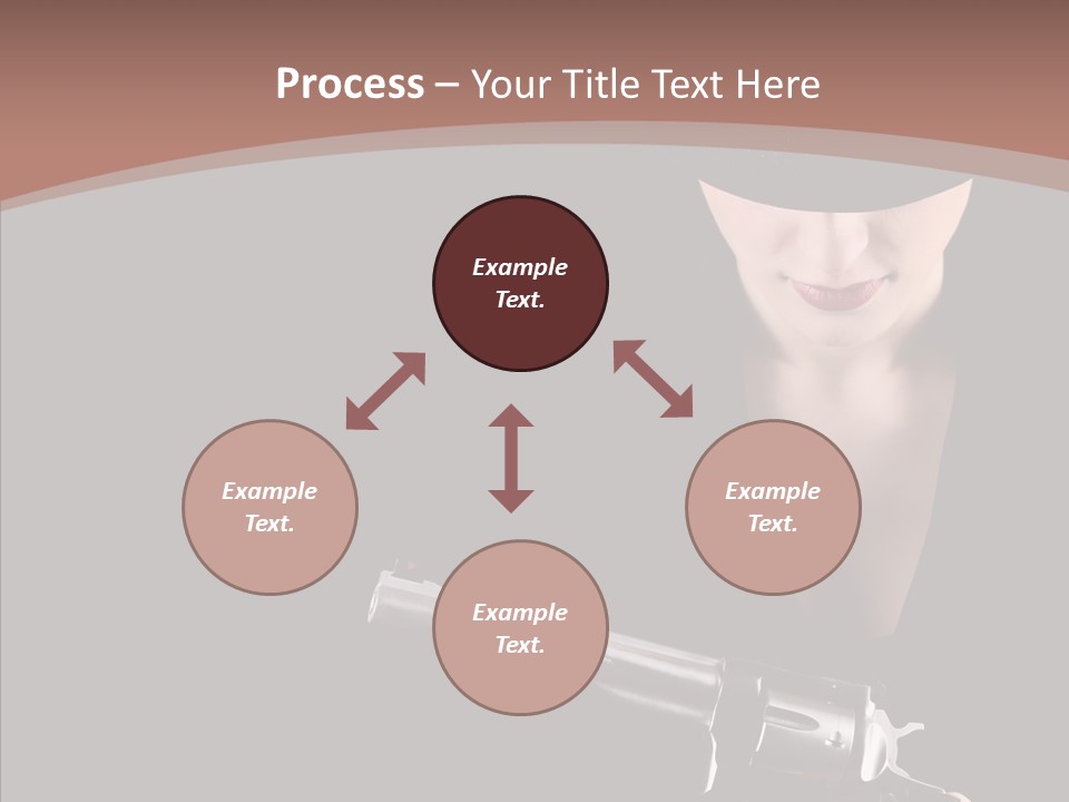 Elegant Firearm Barrel PowerPoint Template