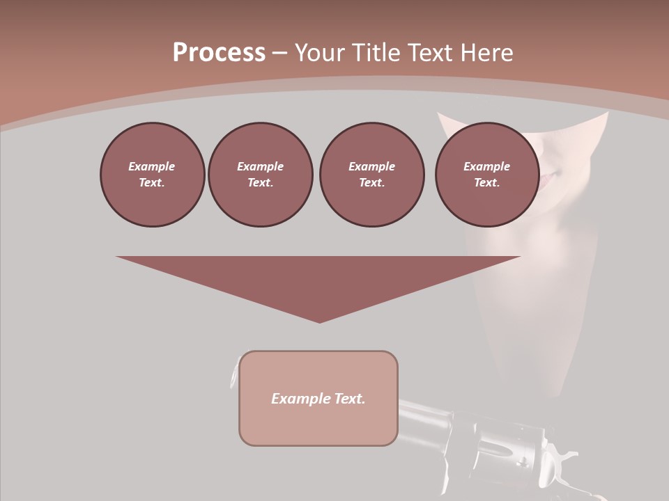 Elegant Firearm Barrel PowerPoint Template