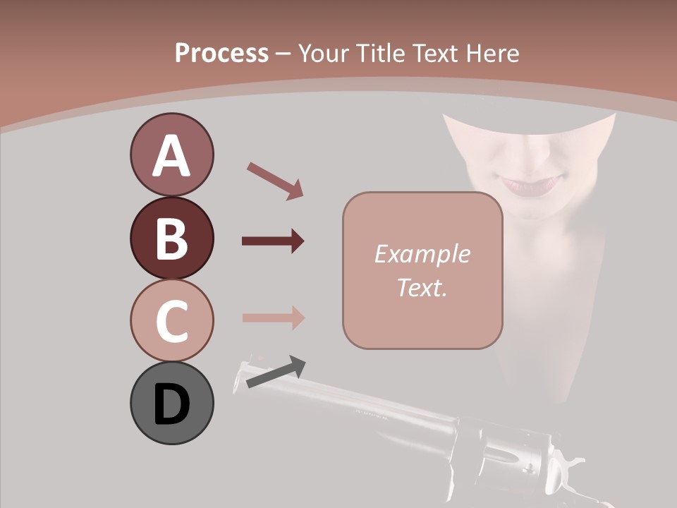 Elegant Firearm Barrel PowerPoint Template