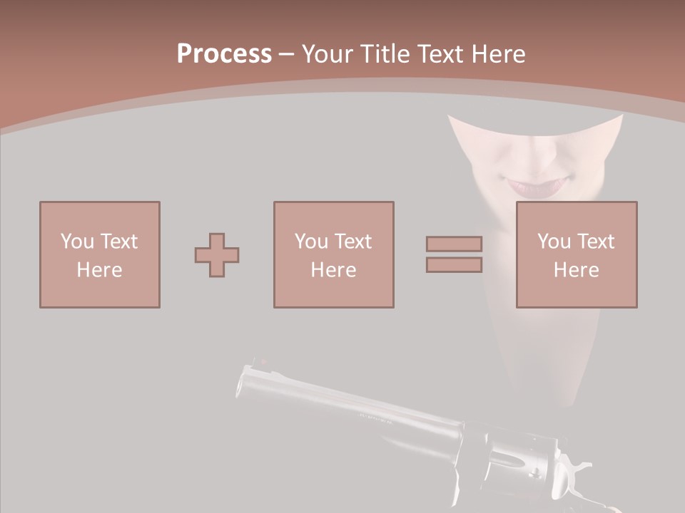 Elegant Firearm Barrel PowerPoint Template