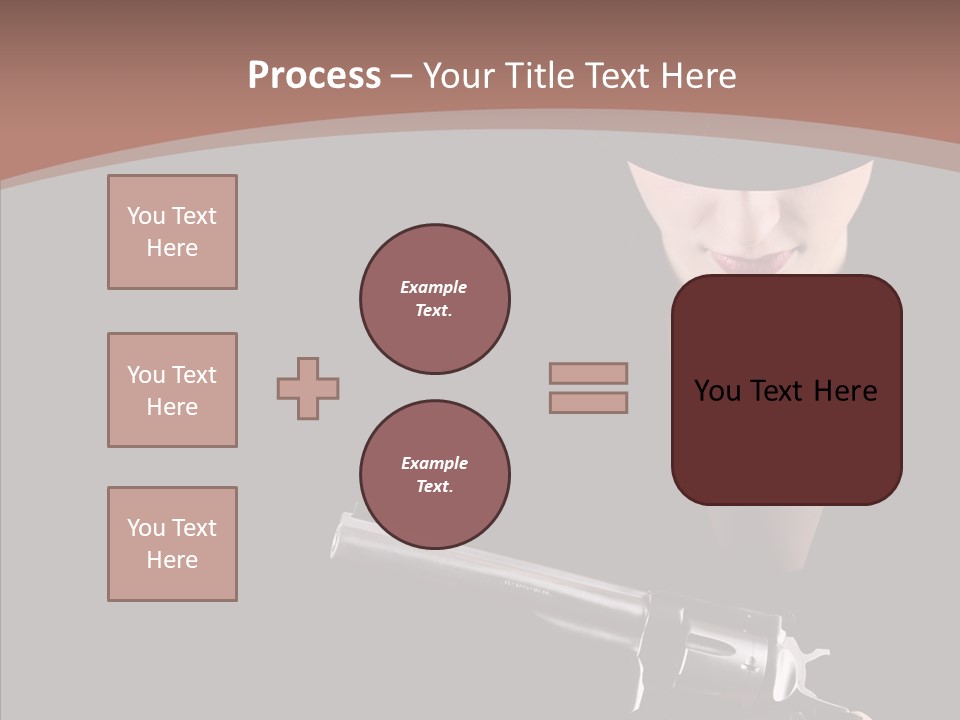 Elegant Firearm Barrel PowerPoint Template