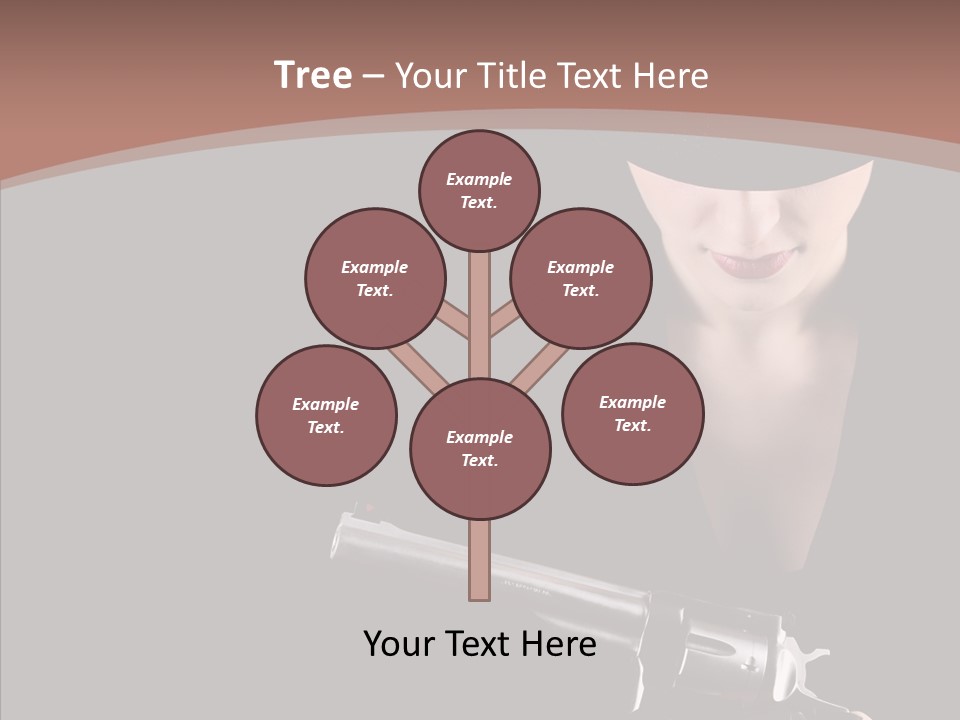 Elegant Firearm Barrel PowerPoint Template